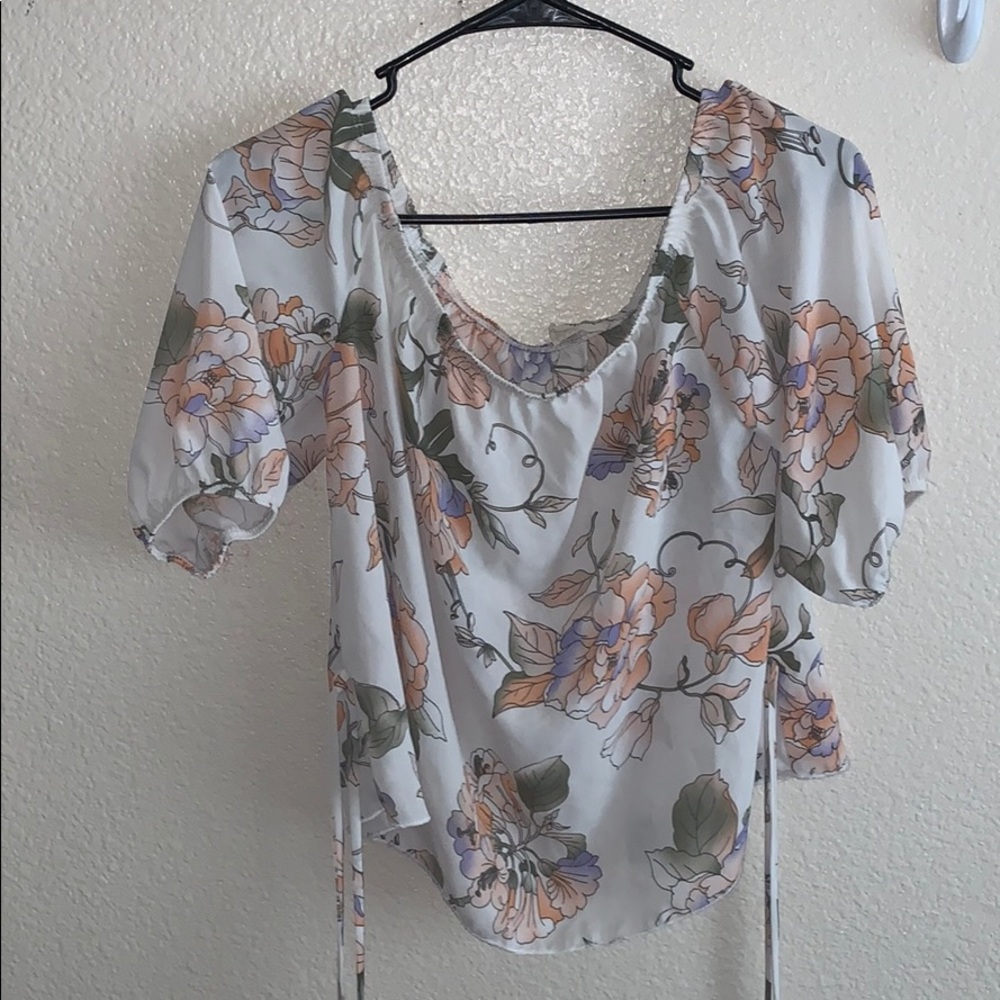 White floral Top